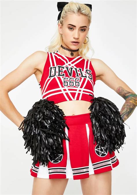 devil cheerleader costume